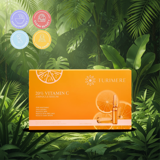 20% Vitamin C Ampoules — 28-Day Brightening Kit, Pregnancy-Safe by Turimere