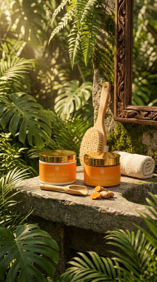 Everyday Glow Duo (Turmeric Scrub + Brightening Body Butter) skin care by Turimere product image